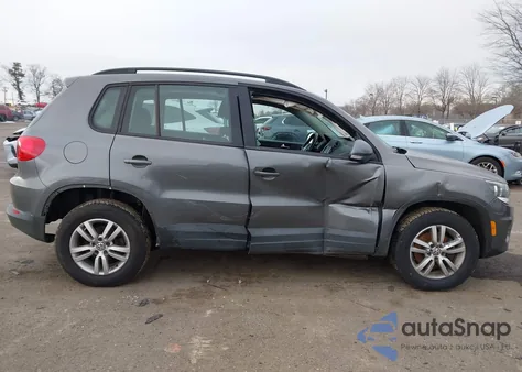 2015 Volkswagen Tiguan S из США, поврежденный, VIN WVGAV7AX1FW596411